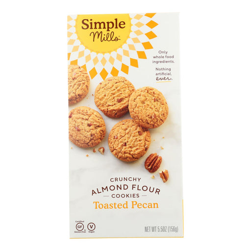 Simple Mills Crunchy Toasted Pecan Cookies (Pack of 6 - 5.5 Oz.) - Cozy Farm 