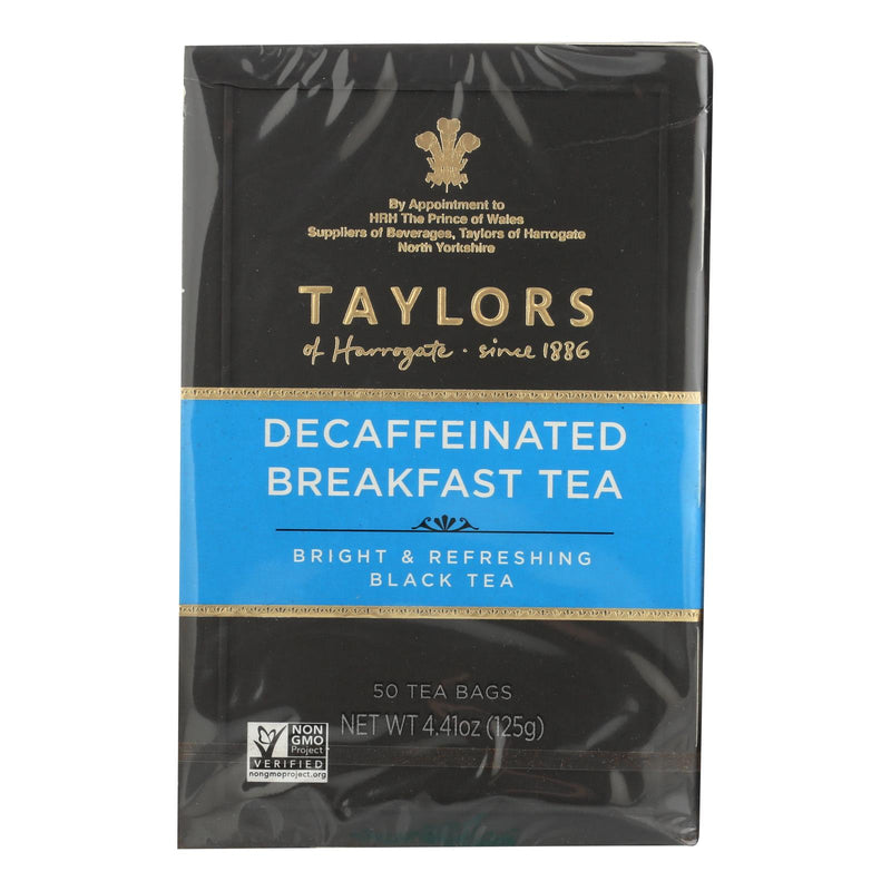 Taylor's of Harrogate Decaffeinated Breakfast Tea Bags (Pack of 6 - 50 Bags) - Cozy Farm 