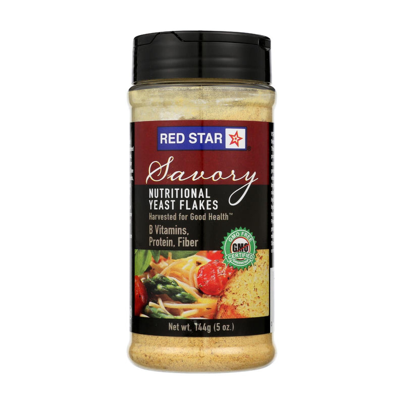 Red Star Premium Nutritional Yeast Vegetarian Support Formula - Yeast Flakes (Pack of 6) - 5 Oz. - Cozy Farm 