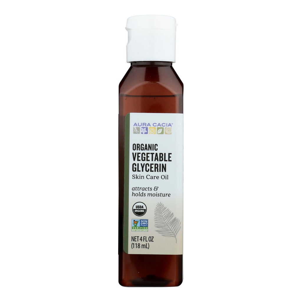 Organic Vegetable Glycerin Oil (4 Fl Oz) by Aura Cacia - Skin Care - Cozy Farm 