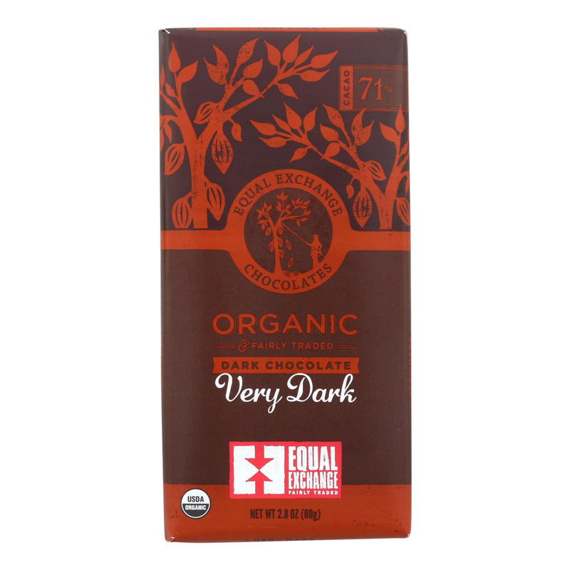 Equal Exchange Organic Dark Chocolate Bar - Pack of 12, 2.8 Oz - Cozy Farm 