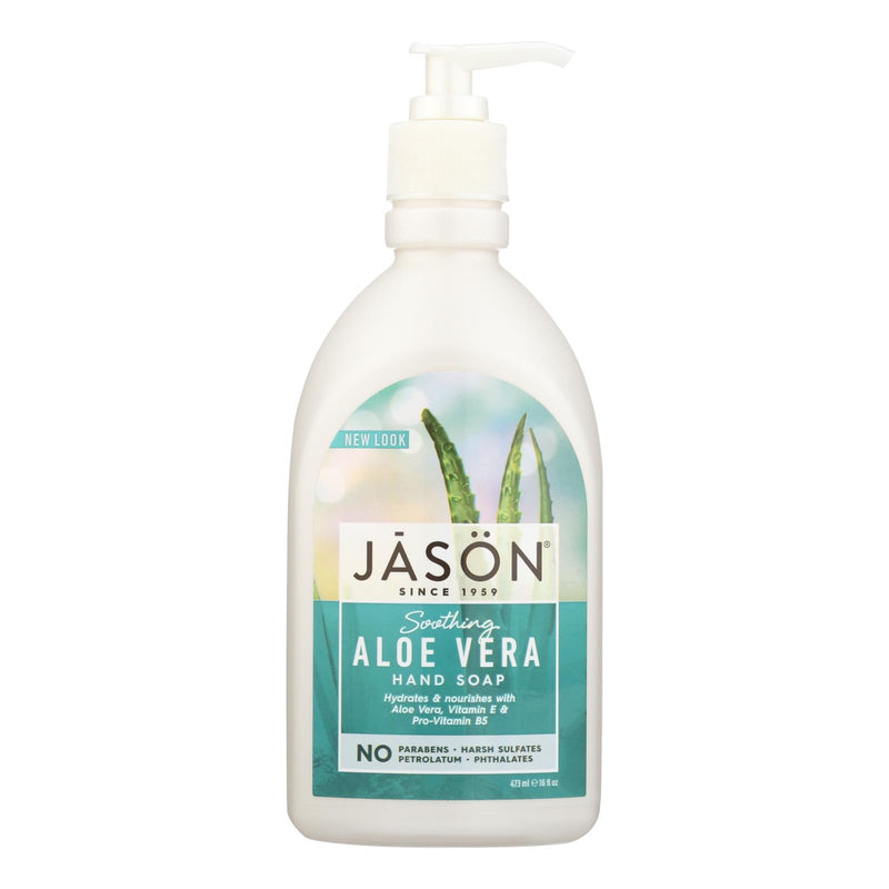 Jason Pure Natural Hand Soap with Soothing Aloe Vera (16 fl. oz.) - Cozy Farm 