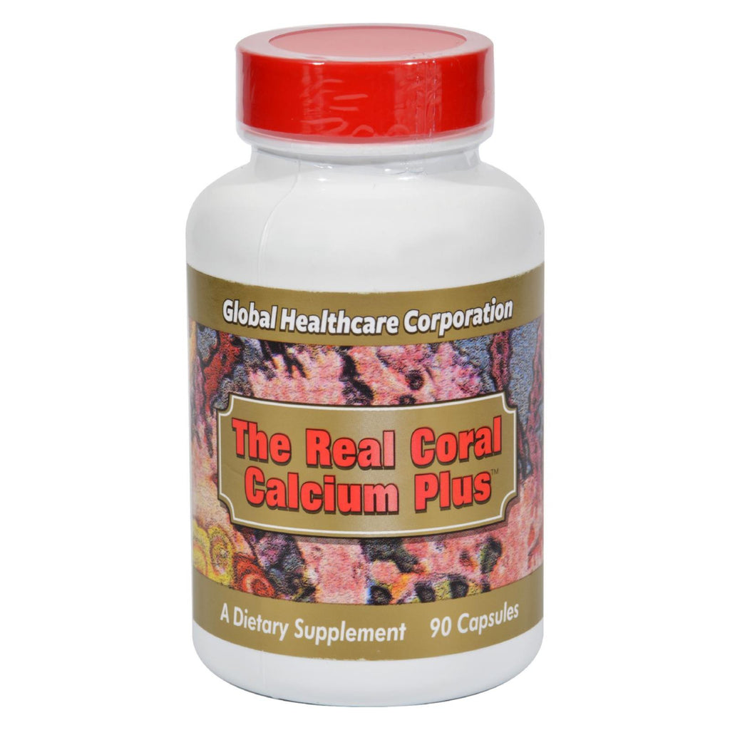 Global Healthcare Real Coral Calcium Plus (Pack of 90 Capsules) - Cozy Farm 