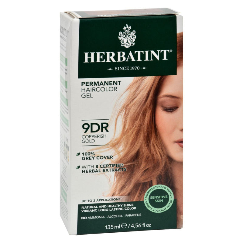 Herbatint Permanent Hair Color Gel 9D Copperish Gold - Cozy Farm 