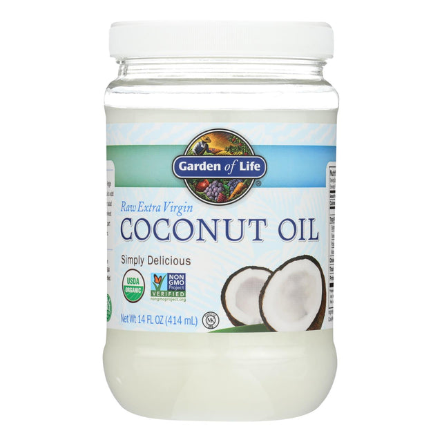 Garden of Life Organic Coconut Oil - Raw Extra Virgin (Pack of 6) - 14 Fl Oz. - Cozy Farm 