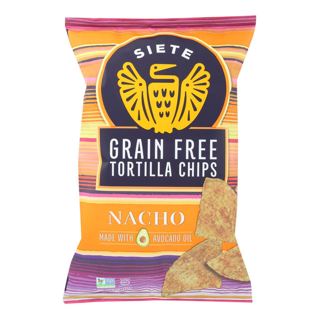 Siete Family Grain-Free Nacho Tortilla Chips, Naturally Grain-Free & Gluten-Free, 5 Oz. (Pack of 12) - Cozy Farm 