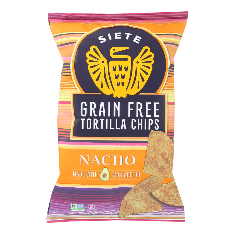 Siete Family Grain-Free Nacho Tortilla Chips, Naturally Grain-Free & Gluten-Free, 5 Oz. (Pack of 12) - Cozy Farm 