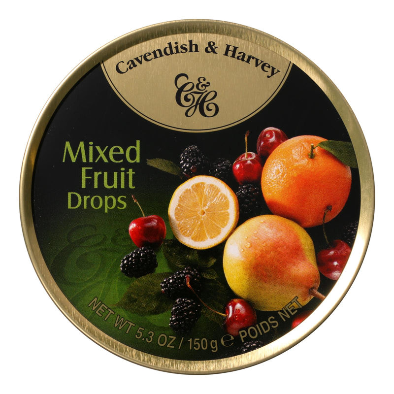Cavendish and Harvey Fruit Tin (Pack of 12) - Mixed - 5.3 Oz - Cozy Farm 