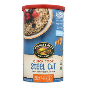 Nature's Path Organic Quick Cut Steel Cut Oats 24 Oz. 6-Pack - Cozy Farm 