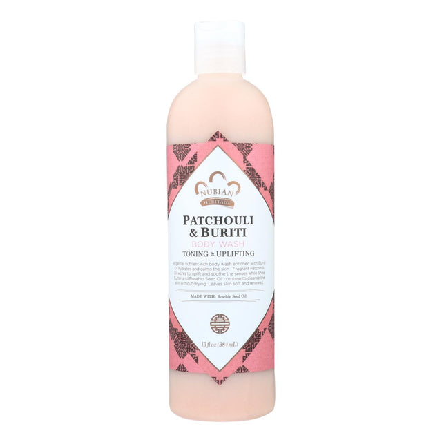 Nubian Heritage Patchouli and Buriti Body Wash (13 Oz.) - Cozy Farm 