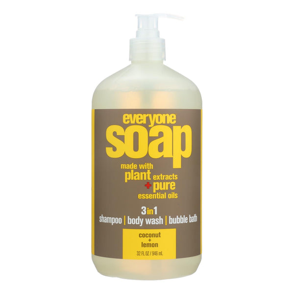 Everyone Liquid Soap Coconut and Lemon Scent - 32 Fl Oz - Cozy Farm 