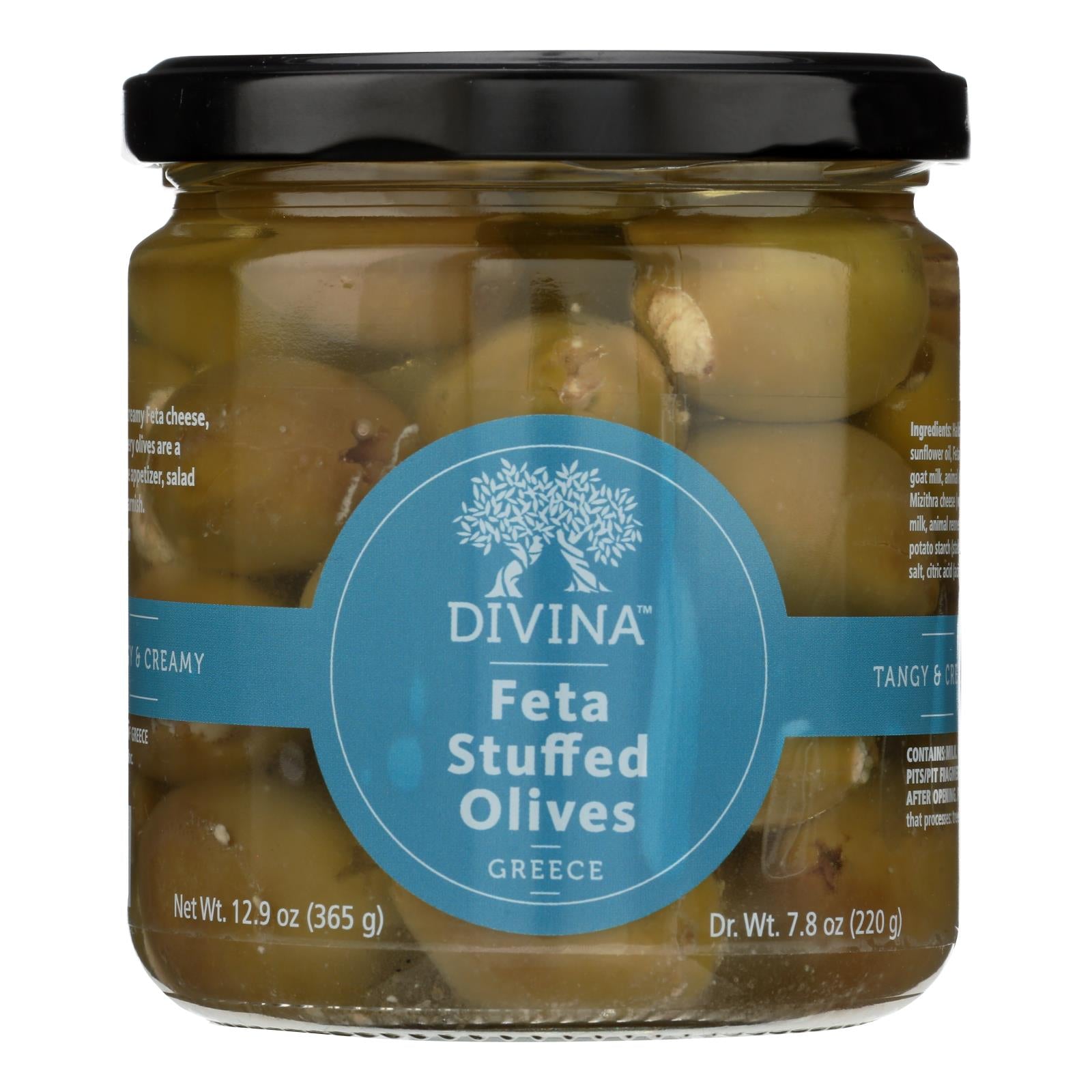 Red Pepper Stuffed Olives  Shop Divina Food Products