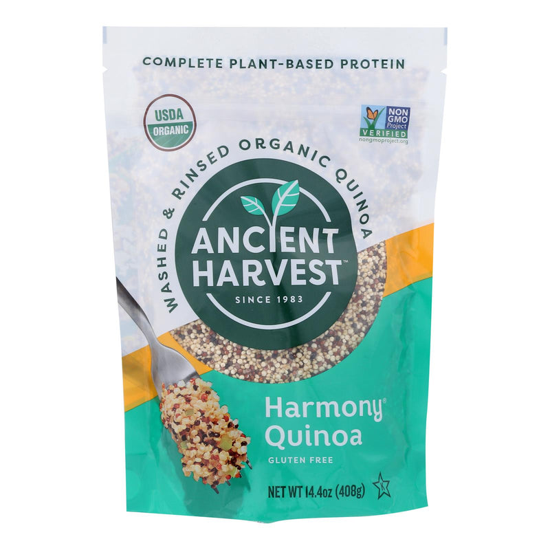 Ancient Harvest Organic Tri-Color Harmony Quinoa Blend, 12 Pack x 14.4 Ounce Bags - Cozy Farm 