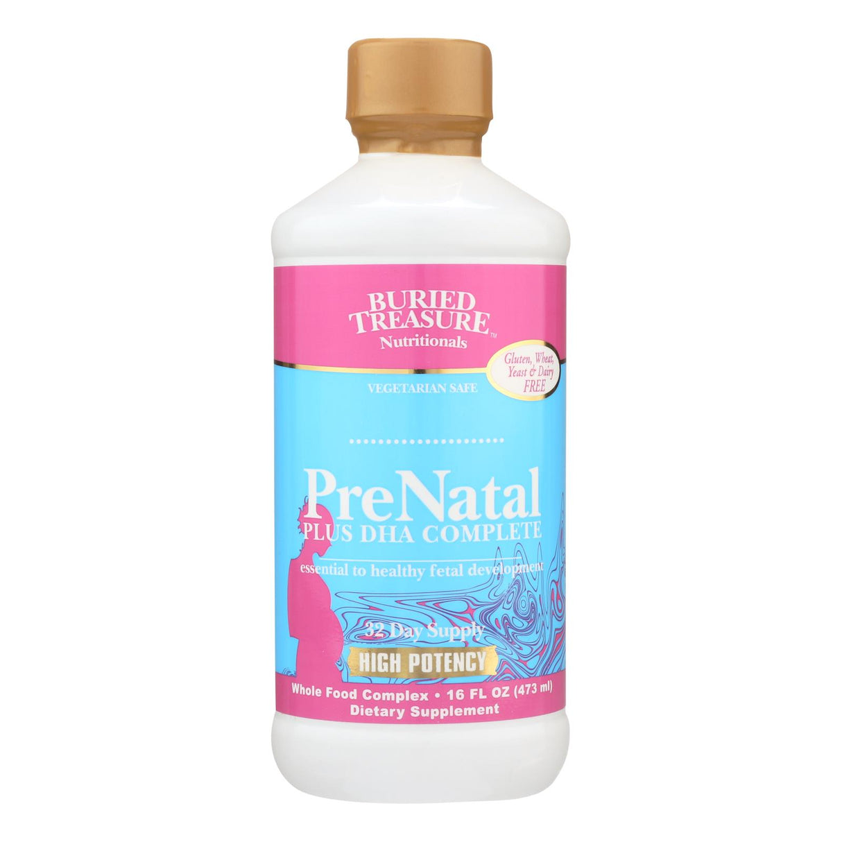 Buried Treasure Prenatal Plus DHA Complete (Pack of 16 Fl Oz) - Cozy Farm 