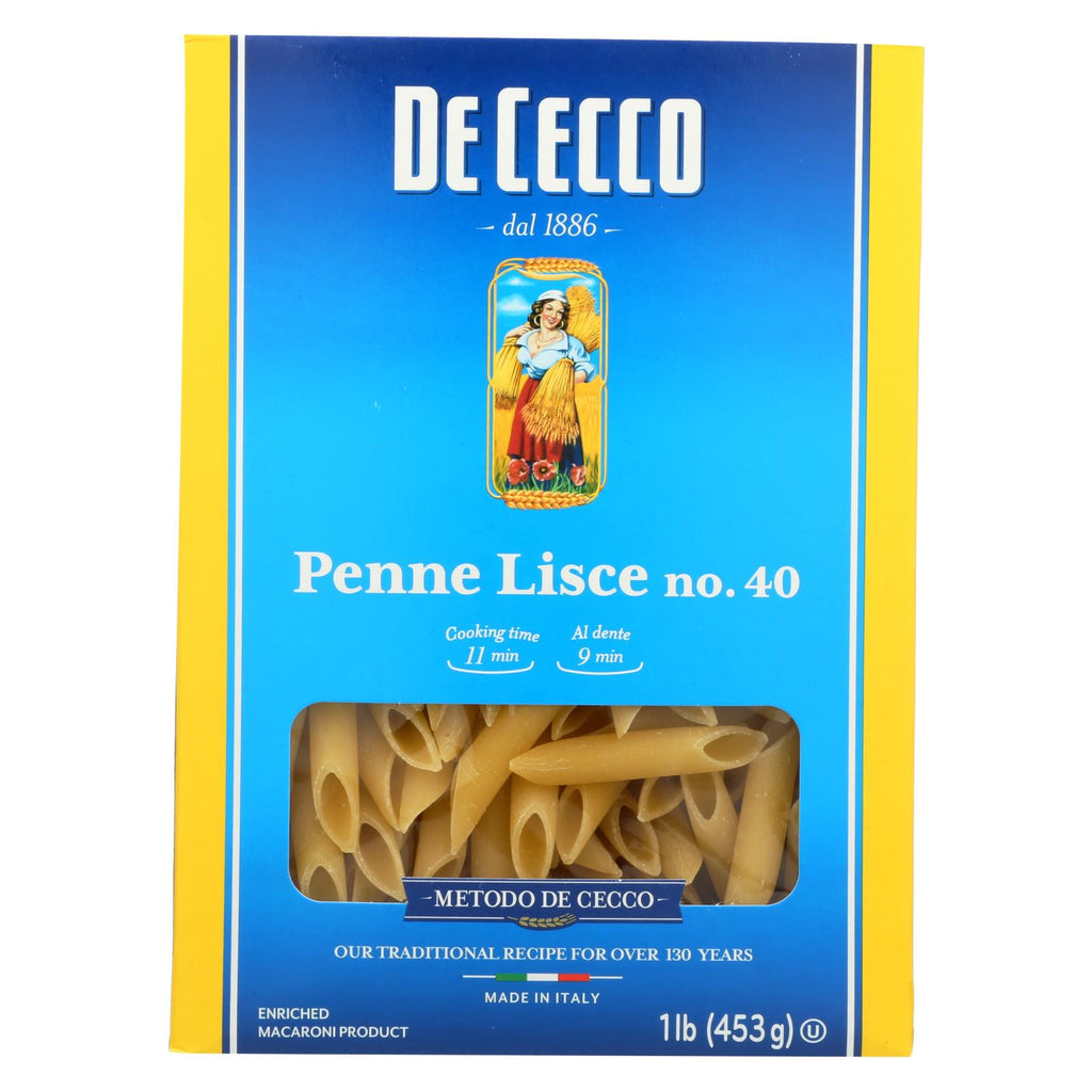 De Cecco Penne Lisce (Pack of 12 - 16 Oz.) - Cozy Farm 
