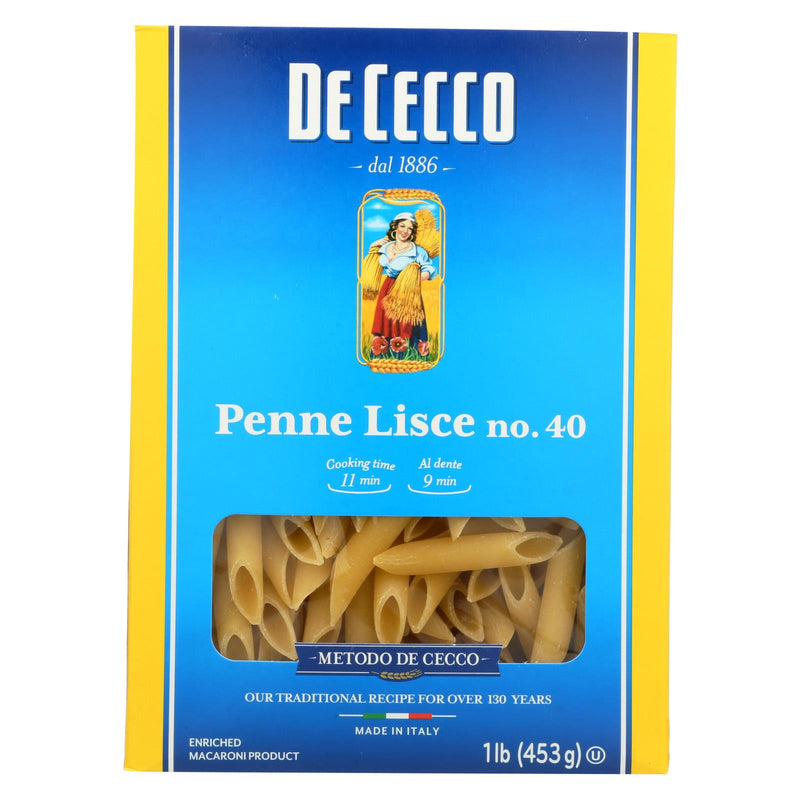 De Cecco Penne Lisce, Premium Italian Pasta, 12 Pack (16 Oz. Each) - Cozy Farm 