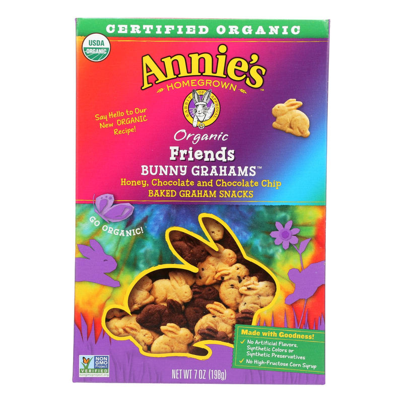 Annie's Homegrown Bunny Grahams Honey and Chocolate Chip Duo Pack (12 - 7 Oz. Pkgs.) - Cozy Farm 