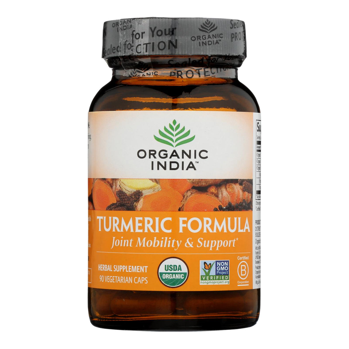 Organic India Turmeric Formula Supplement, 90 Vegetarian Capsules - Cozy Farm 