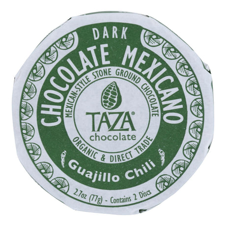 Organic Chocolate Mexicano Discs - 50% Dark Chocolate with Guajillo Chili (Pack of 12) - 2.7 Oz - Cozy Farm 