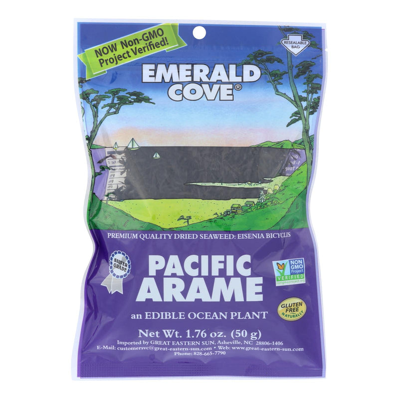 Emerald Cove Pacific Arame Sea Vegetables (Pack of 6) - Premium Silver Grade - 1.76 Oz. - Cozy Farm 