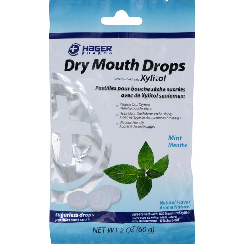 Hager Pharma Dry Mouth Drops: Refreshing Mint Flavor - 2 Oz. - Cozy Farm 