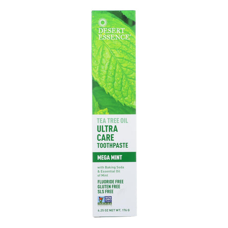 Desert Essence Tea Tree Oil & Care Mint Toothpaste (Pack of 6.25 Oz.) - Cozy Farm 