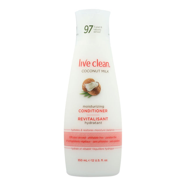 LiveClean Coconut Milk Conditioner (12 Fl Oz) - Cozy Farm 