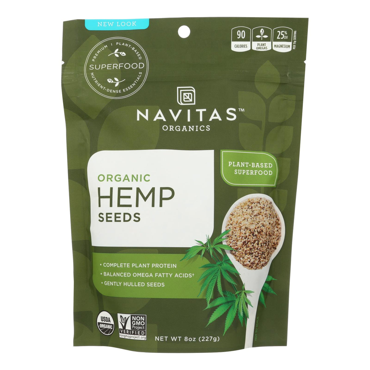 Navitas Naturals Organic Shelled Hemp Seeds (12 Pack, 8 Oz Each) - Cozy Farm 