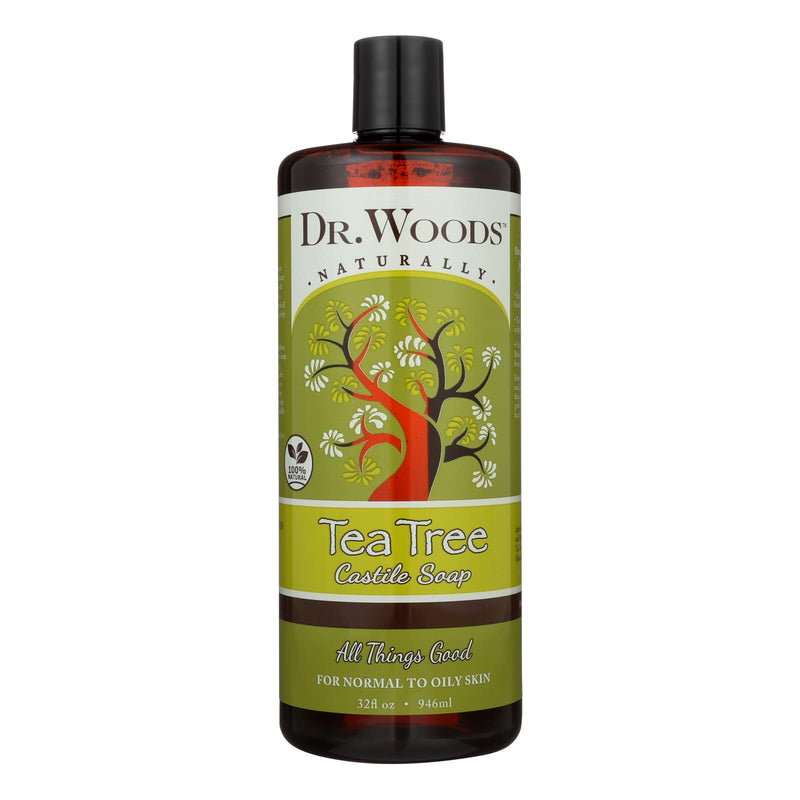 Dr. Woods Tea Tree Pure Revitalizing Castile Soap, 32 Fl Oz - Cozy Farm 