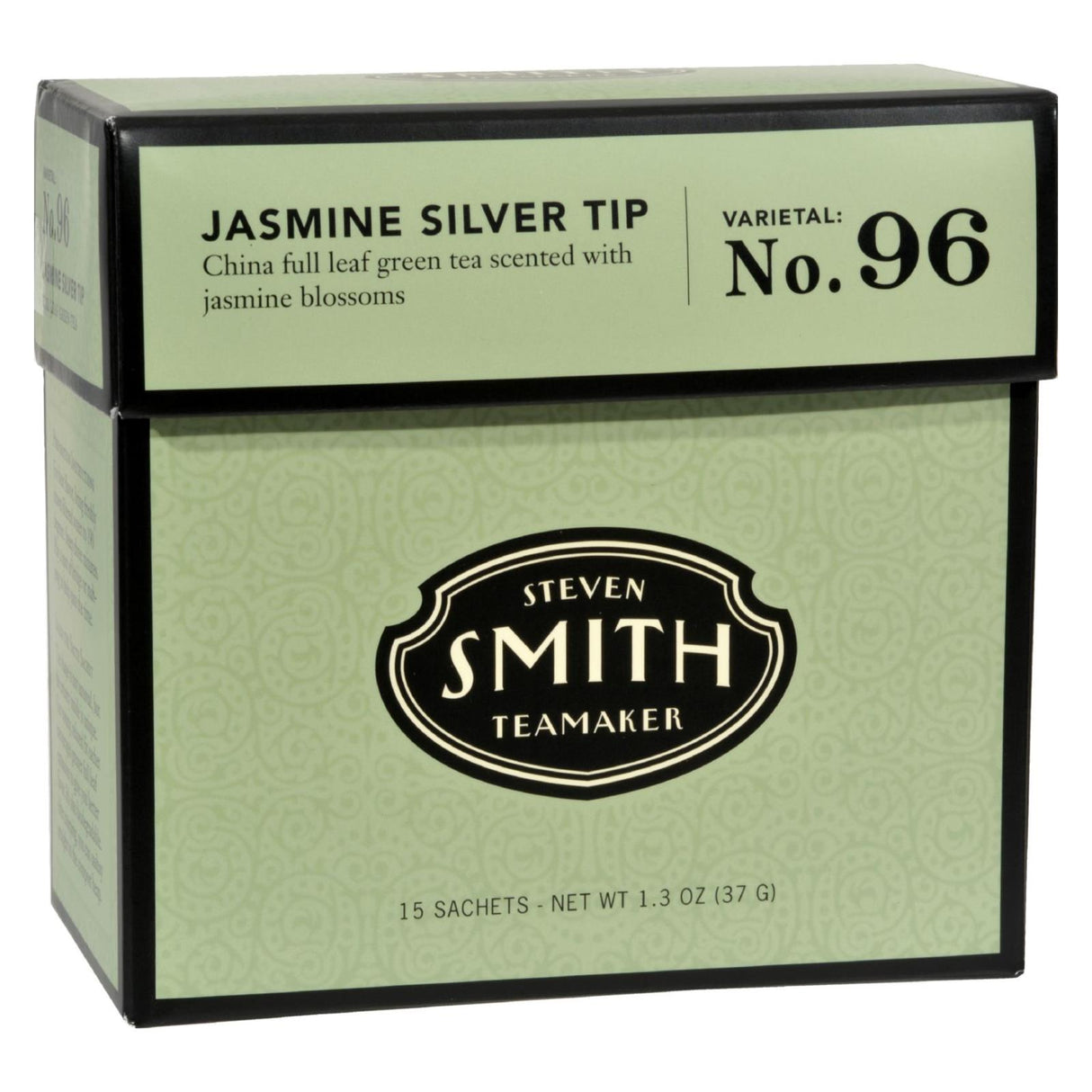 Smith Teamaker Green Tea - Jasmine Silver Tip (Pack of 6, 15 Bags) - Cozy Farm 