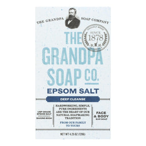 Grandpa's Epsom Salt Soap Bar, 4.25 Oz - Cozy Farm 