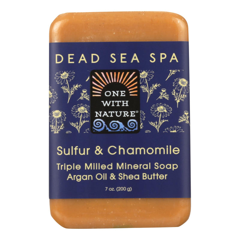 One With Nature Dead Sea Sulfur Bar Soap (7 Oz.) - Cozy Farm 