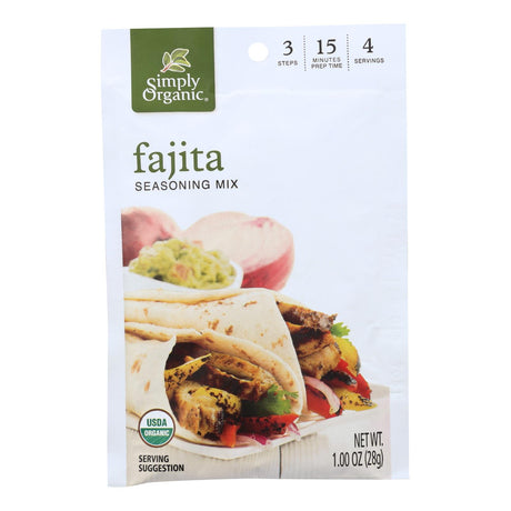 Simply Organic Fajita Seasoning Mix, 1 Oz. (Pack of 12) - Cozy Farm 