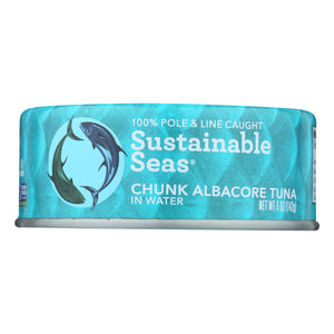 Sustainable Seas Tuna Albacore Chunk in Water (Pack of 12 - 5 Oz.) - Cozy Farm 
