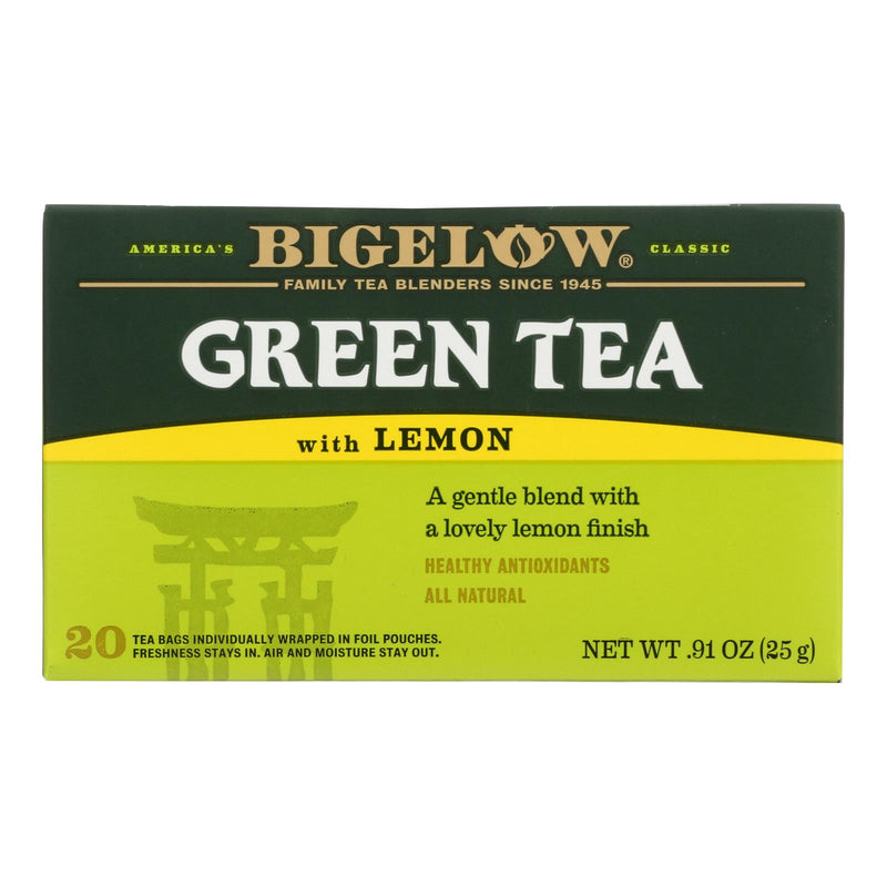 Bigelow Tea Lemon Green Tea, 6 Pack - 20 Tea Bags - Cozy Farm 