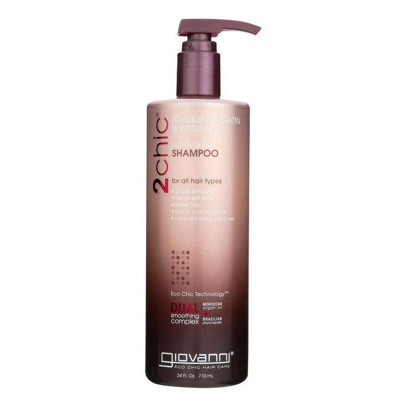 Giovanni Hair Care Products  - 2chic Keratin & Argan Revitalizing Shampoo - 24 FL Oz - Cozy Farm 