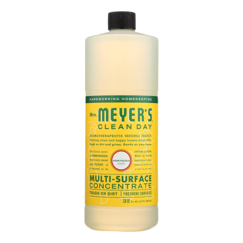 Mrs. Meyer's Clean Day Honeysuckle Multi-Surface Cleaner Concentrate (Pack of 6 - 32 Fl Oz) - Cozy Farm 