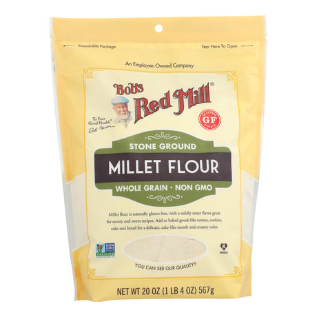 Bob's Red Mill Gluten-Free Millet Flour 4-Pack, 20 Oz. - Cozy Farm 