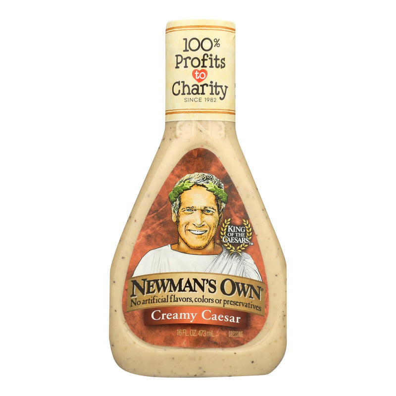 Newman's Own Creamy Caesar Dressing, 6-Pack of 16 Fl Oz. Bottles - Cozy Farm 