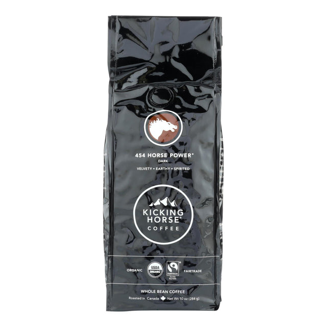 Kicking Horse Coffee Organic Whole Bean Horspwr Dark Roast 10 Oz Bag - Cozy Farm 