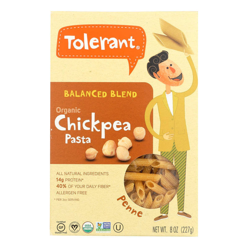 Tolerant Organic Chickpea Pasta, Balanced Blend, 8 Oz., 6-Pack - Cozy Farm 