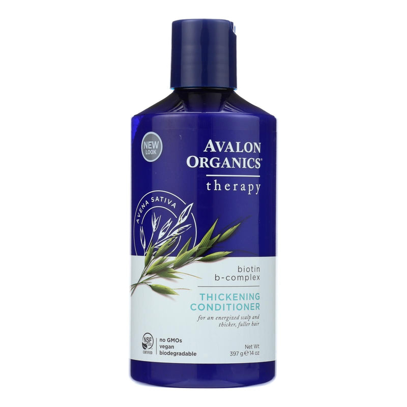 Avalon Organics Thickening Conditioner: Biotin B-Complex for Nourished, Voluminous Hair (14 Fl Oz) - Cozy Farm 