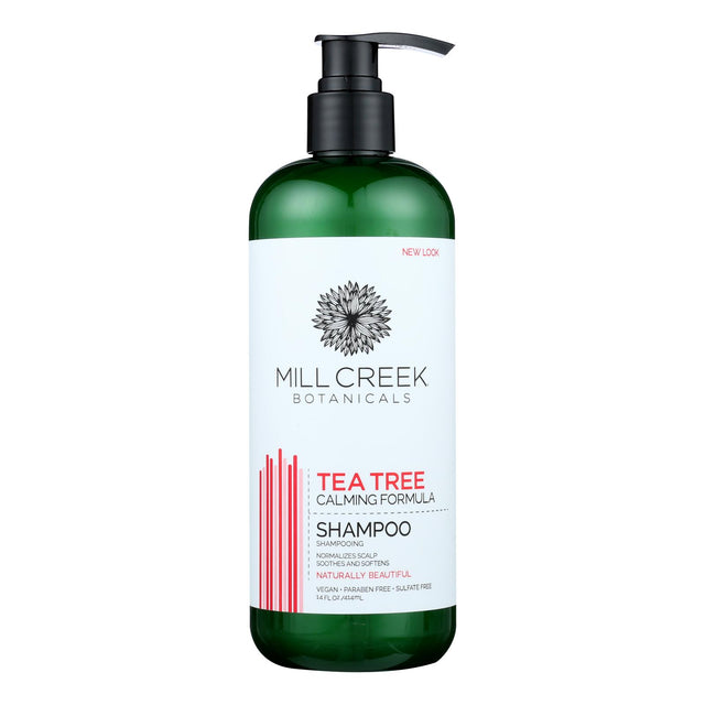 Millcreek Botanicals Tea Tree Oil Dandruff Shampoo, 14 Fl. Oz. - Cozy Farm 