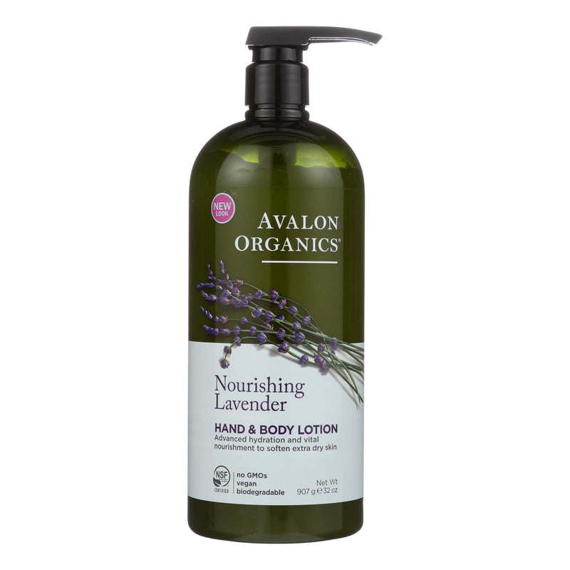 Avalon Organics Refreshing Hand and Body Lotion with Calming Lavender (32 Fl Oz) - Cozy Farm 