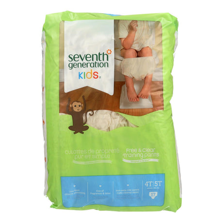 Seventh Generation Free and Clear Training Pants, 17 Count, 4T-5T (Pack of 4) - Cozy Farm 