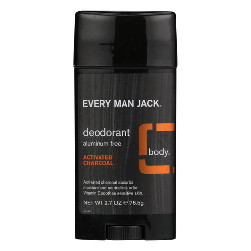 Every Man Jack Charcoal Activated Deodorant for Men, 2.7 Oz. - Cozy Farm 