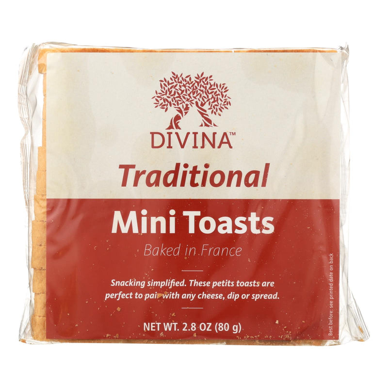 Divina Traditional Mini Toasts (Pack of 24) - 2.8 Oz. - Cozy Farm 