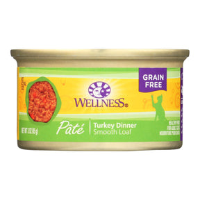 Wellness Pet Products Cat Food Turkey Recipe (Pack of 24) - 3 Oz. - Cozy Farm 