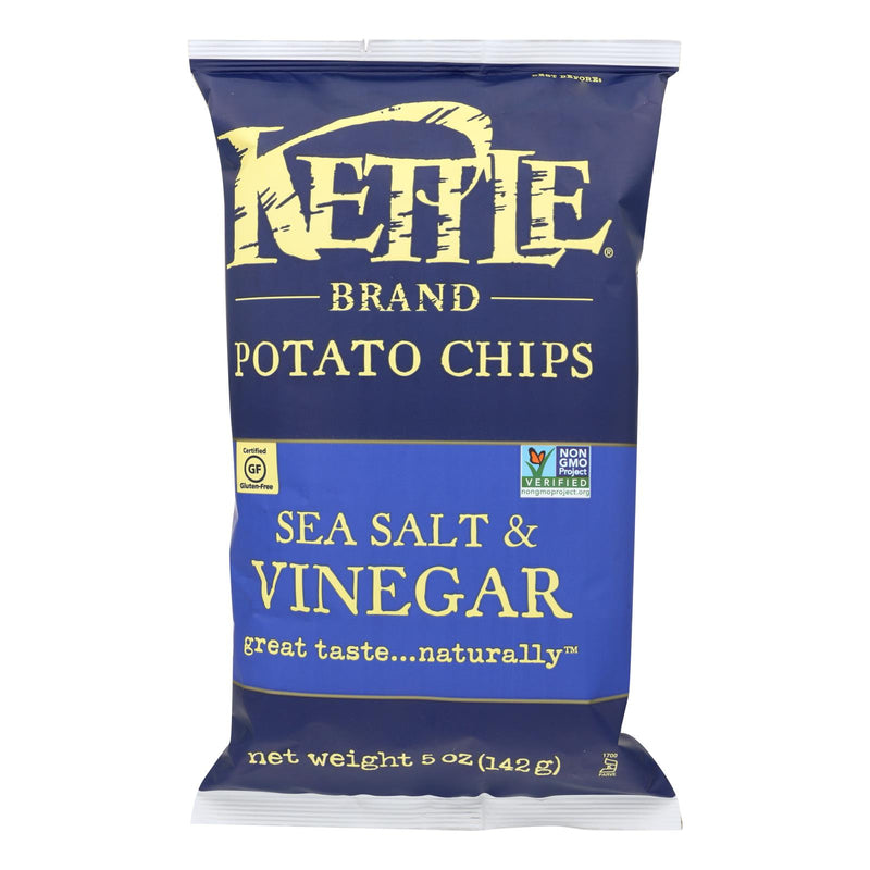 Kettle Brand Sea Salt & Vinegar Potato Chips (5 Oz., 15 Pack) - Cozy Farm 