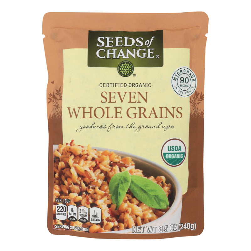 Organic Microwavable Seven Whole Grains (Pack of 12) - 8.5 Oz. by Seeds Of Change - Cozy Farm 